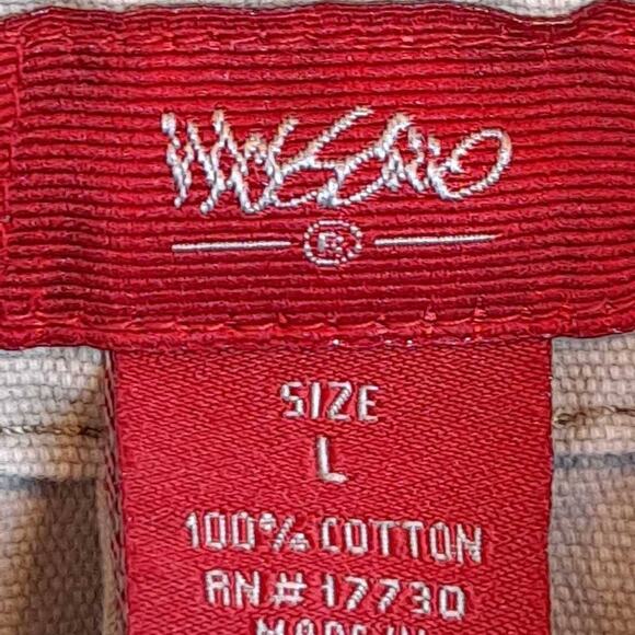 Mossimo Women's Jean Jacket Beige Waist Length Buttons Pockets  L - Picture 5 of 7